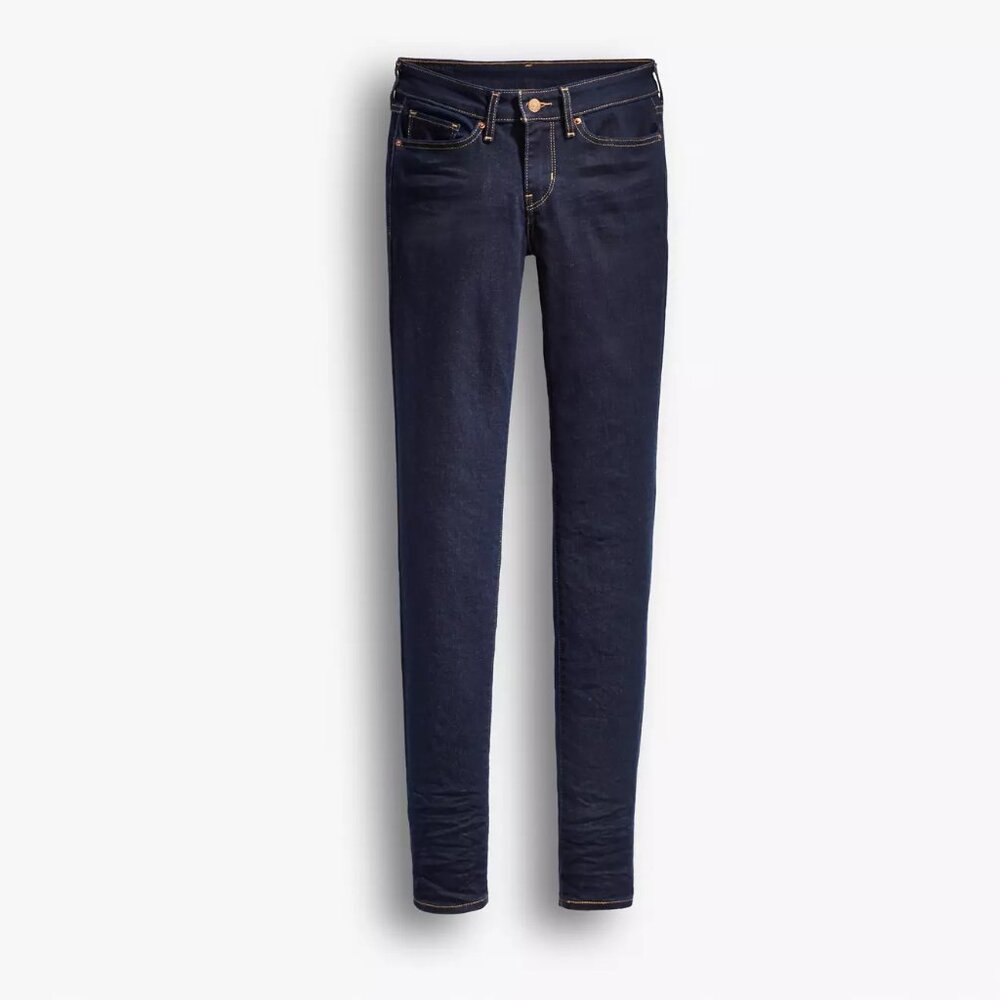 Levi's 711 Mid-Rise Skinny Jeans - Dark Wash - Size 28/6